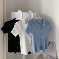 KEMEJA Querencia.Official - Aurellia Top Shirt POLO Shirt Women's Tops T058 polo shirt women collar 