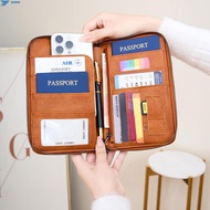 Family Passport Wallet Holder Portable & Waterproof Travel Passport Holder Bag for Credit Cards Boar