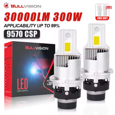 2X D2S D4S LED Headlights Canbus 1:1 HID D3S D1S D8S D5S D2R D3R D4R Auto Lamp 8000000LM 2000W Plug&