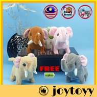 Electronic Baby Elephant Walking Sound Plush Toy with battery for kids Gajah Mainan Bergerak dan ber