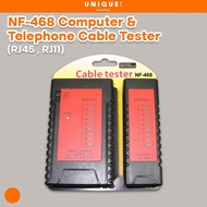 NF-468 COMPUTER & TELEPHONE CABLE TESTER (RJ45 , RJ11)
