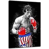 Rocky Balboa Boxing Poster Print On Canvas Wall Art Picture Print For Bars Restaurants and Living Ro