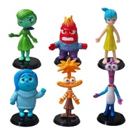 ร้านอยู่กทม.Inside Out 2 Action Figure ชุด6ชิ้น ตุ๊กตาโมเดล ของเล่นของขวญ ตกแต่งบ้าน โต๊ะ