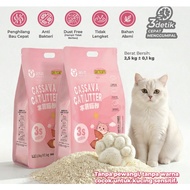 CASSAVA CAT SAND - CASSAVA CAT LITTER 2.5 KG CONTAINING 3 SECONDS