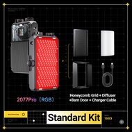 SIDANDE 80W x2077Pro 2700k-6500k RGB Fill Light Pocket Light with Fan For Photography