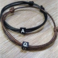 Letter INITIAL BRACELET COUPLE LETTER BRACELET FRIENDSHIP BRACELET BTS-WATERPROOF ROPE