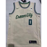 NBA jersey Milwaukee Bucks #0 Lillard basketball jersey