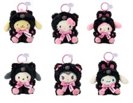 日本直送 Sanrio 6款 小黑熊系列 絨毛公仔 小掛件 小裝飾 小吊飾 鑰匙扣 玩具 (Cinnamoroll 玉桂狗 / Hello Kitty / Melody / Kuromi / Poch