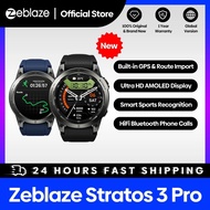 [2024 World Premiere] Zeblaze Stratos 3 Pro GPS Smart Watch Built-in GPS &amp; Route Import AMOLED Display Bluetooth Phone Calls