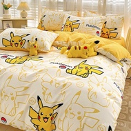 KI9S Four-piece pure cotton set2024New4Quilt Cover Children's Dormitory Bed Three-Piece Set