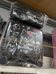 【現貨】Hello Kitty 16吋超輕量硬殼拉桿行李箱 (黑坐姿)
