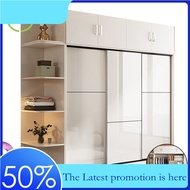 Lla2 Wardrobe Sliding Door Bedroom Family Wardrobe Rental Room Modern Solid Wood Cabinet Nixianjia3.