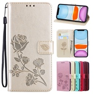 Leather Wallet Phone Case For OPPO F5 F7 F9 F19 Pro+ F21 Pro F23 F25 Pro Card Holder Magnetic Flip C