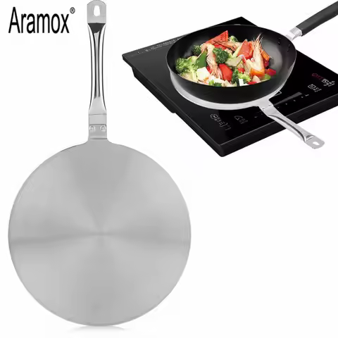 20cm Adapter for induction Cooker Heat Kitchen Stainless Steel Exchanger Heat Diffuser Plate Convert