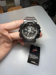 CASIO卡西歐G-SHOCK  (全金屬外殼) IP鍍膜表面處理 半透明錶帶 GM-110MF-1A