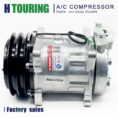 AC Air Conditioning Compressor for KOMATSU 7H15 2A 132mm 24V 7H15 7991 7H15-WL SD7H15-WL-7994 SD7H15