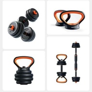 FED DUMBELL BARBEL SET - Alat Fitnes Gym