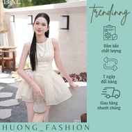 Huong fashion floral lace dress