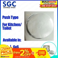 S.G.C. Push Type Floor Drain for Kitchen Toilet 4" x 4" | 6" x 6" SOLD PER PIECE S.G.C.-A2