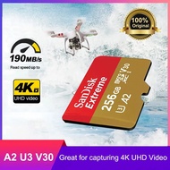 SanDisk Extreme micro SD Card TF Card 1TB 512GB 256GB Memory Card A2 U3 UHS-I Cards 4K Flash Micro S