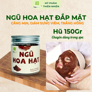 Hũ Ngũ Hoa Hạt Siêu Sạch Nguyên Chất Hapuganic Mặt Nạ Bột Đắp Mặt Dưỡng Da Đẩy Mụn Ẩn Kiềm Dầu giảm