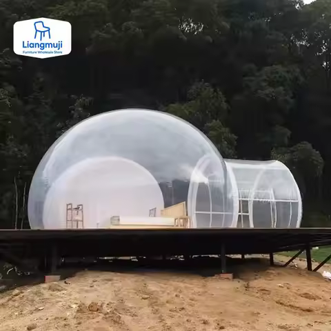 Outdoor Camping Transparent Inflatable Bubble Tent Hemispheres Clear House Garden Cabin Lodge Starry