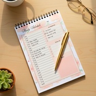Jour Nee 50 | Sheets To-Do List A5 Daily Planner with Sturdy Cover Productivity Journal Notebook