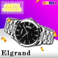 SKMEI ELGRAND JAM TANGAN PRIA STAINLESS STEEL SKMEI 9069 WATER RESISTANT