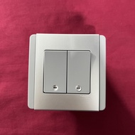 E3032V1-EBGS 2 Gang NEO Gray Silver Schneider Series Switch