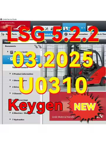 2025 LSG 5.2.2 U0310 [2025.03] For LINDE SERVICE GUIDE + Unlocked Keygen Unlimited Install on Multi 