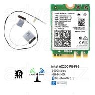 Intel Wifi 6 AX200 802.11ax BT 5.1 AX AC antenna mhf4 laptop sff