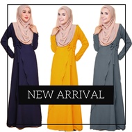 JUBAH MUSLIMAH TURKI FASHION, PLAIN ABAYA JUBAH MURAH MAXI, MUSLIMAH SUIT