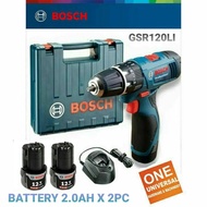 BOSCH 12V 2.0AH BATTERY CORDLESS HAND DRILL Model: GSR120-Li