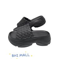 Sepatu Sandal Wedges Wanita Premium Slip On Kekinian Ringan Sandal Selop Jelly Karet