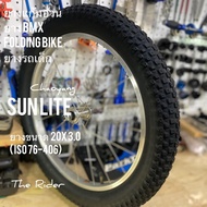 Bicycle Tire SUNLITE Chaoyang 20x3.0 (76-406) Fat Cheek BMX Wheel 20 ”20 Inch Front Big 406