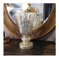 老件.早期Zara Home斑駁金色復古法式花器.高24cm乾燥花花瓶.復古