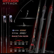 Eliteo nine dragon attack spinning rod 180 15lbs-16lbs ring fuji