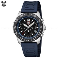 LUMINOX 3143 Men's Analog Watch Pacific Diver Chronograph Quartz 44mm Rubber Strap Black Blue *Origi