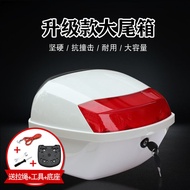 ST-🚤Motorcycle Tail Box Electric Car Trunk Large Thickened Battery Car Toolbox Storage Box Pedal Electric Car YVMB