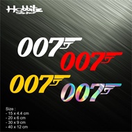 Cutting STICKER JAMES BOND 007 Motorcycle STICKER Reflective HOLOGRAM Flame