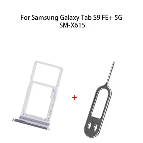 SIM Card Tray + Micro SD Card Tray For Samsung Galaxy Tab S9 FE+ 5G SM-X610 / SM-X615