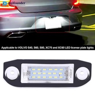 DIGIFOUNDER 1PC/2Pcs Car LED License Plate Lights Number Plate Lamp Replacement 12V Light For VOLVO 