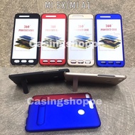 XIAOMI REDMI 4X 4A Mi 5X / MI A1 360 FULL case Tempered Glass WITH STAND case