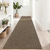 BEQHAUSE Hallway Runner Rugs 2'7" x 10', Hallway Rug Non-Slip Washable, Runner Rug Absorbent Stain R