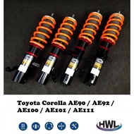 Toyota Corolla AE90 AE92 AE100 AE101 AE111 - HWL st1 series fully adjustable absorber coilover