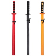 3Pcs Japanese Wooden Katana Sword Toy Children Training Sword Cosplay Performance Props Kids Toys