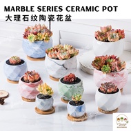 Marble Series Succulent Ceramic Pot 大理石纹陶瓷花盆