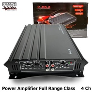 Car audio Power Amplifier เพาเวอร์แอมป์ติดรถยนต์คลาส AB 4 แชนแนล 100W.4 Ch ตัวแรงบอดี้สวยสีดำ