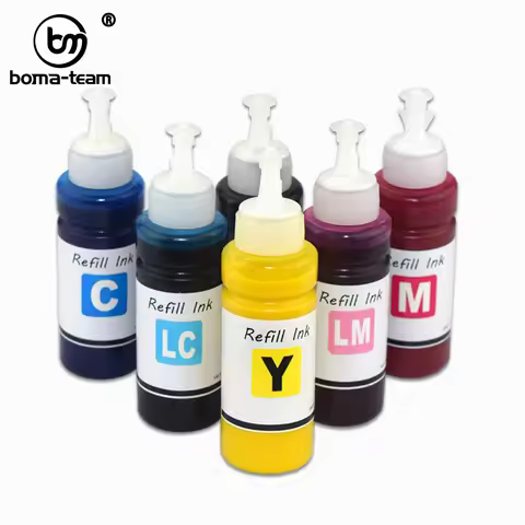 100ML*6colors Pigment Ink For Epson 1390 R265 R285 R360 RX560 RX585 RX685 P50 PX650 PX660 PX700 PX71