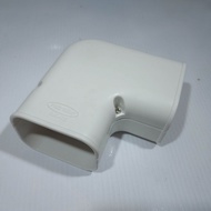 ขายยกลัง 1ลังมี20ชิ้น งอโค้งรางครอบท่อ งอแบน งอผนัง ขนาด 75 มม.(สีขาว) ยี่ห้อ PRO TAMP AK-75